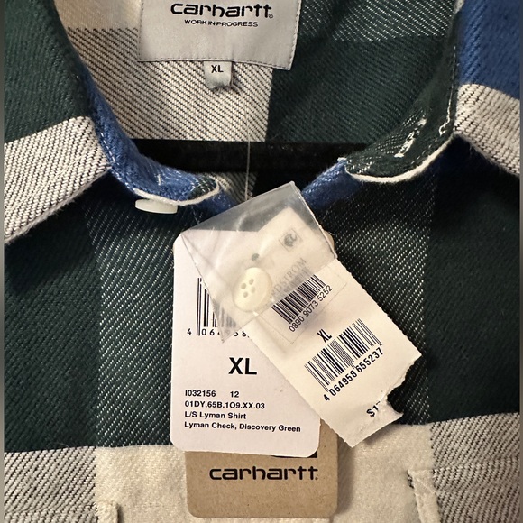 Carhartt Lyman Check Flannel Shirt/Shacket, NWT - Picture 3 of 4
